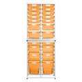 Storsystem High Capacity Dbl Column Wall Unit, Slim Line, 36 Module, Neon Orange CE2090WH-12S8D2QFO